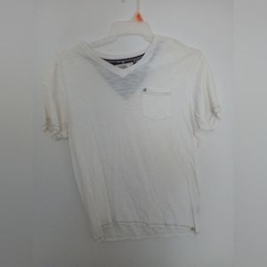 Men's short sleeve white pocket tee size large